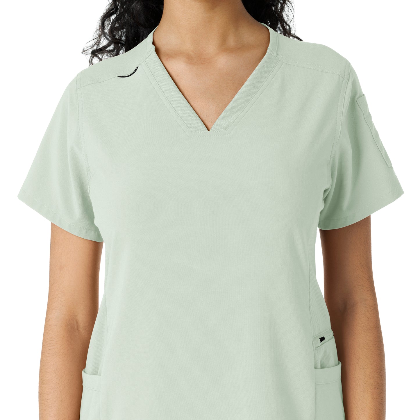 Force Cross-Flex C13310 Women's Knit Panel Scrub Top Big Sky