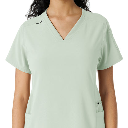 Force Cross-Flex C13310 Women's Knit Panel Scrub Top Big Sky