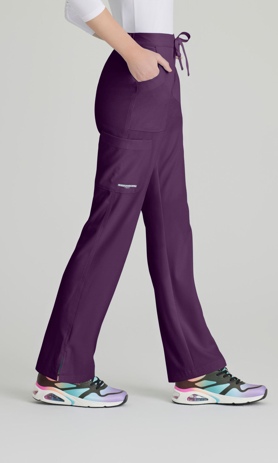 Skechers SK201 Reliance Scrub Pants Eggplant