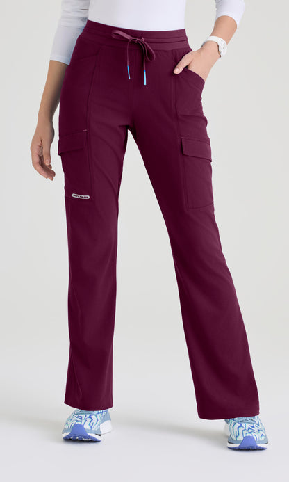 Skechers SKP733 Women's Reward Pant in Wine by Barco Model Image Front