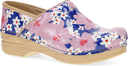 Dansko Professional Pink Bloom Patent Classic Clog