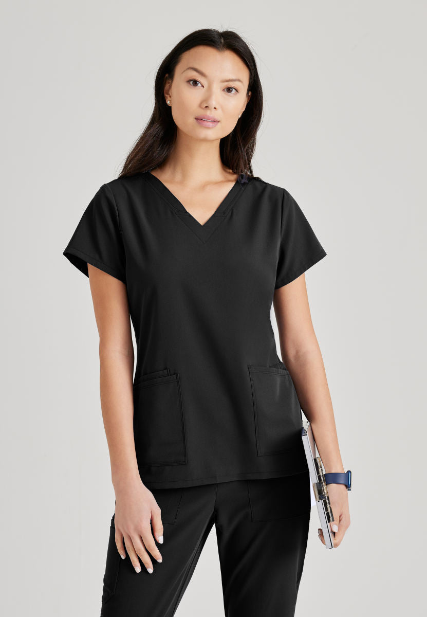 Barco Unify BUT167 Purpose Scrub Top Black