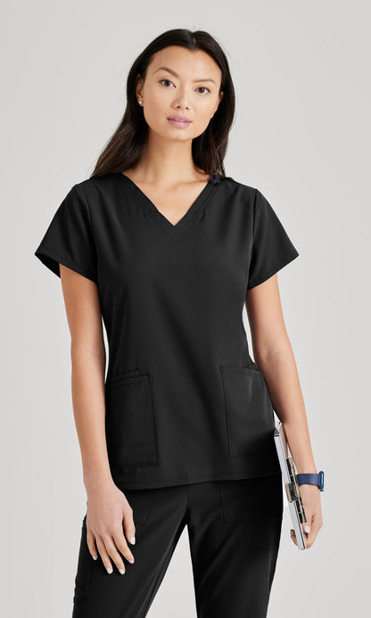 Barco Unify BUT167 Purpose Scrub Top Black
