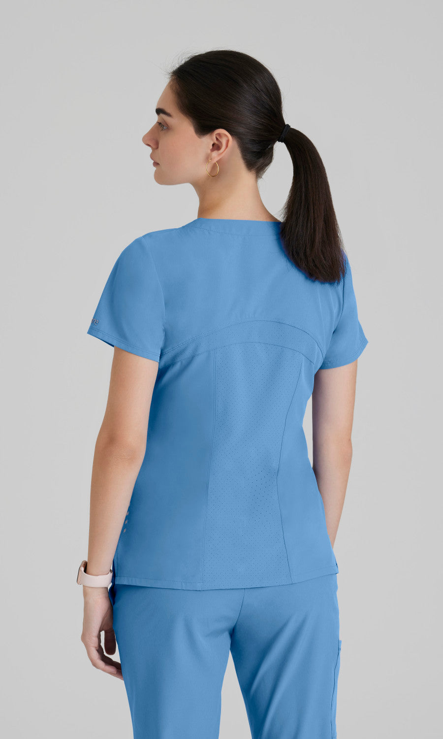 Barco One 5106 Pulse Scrub Top Ciel Blue