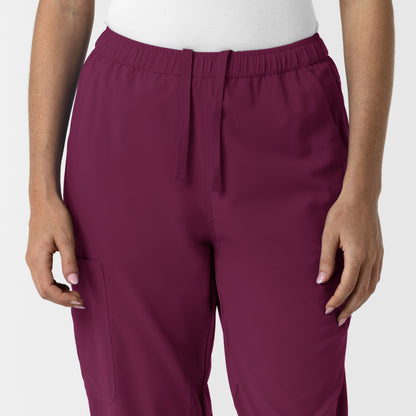 NURTUR 5280 Women's Slim Leg Scrub Pants Wine