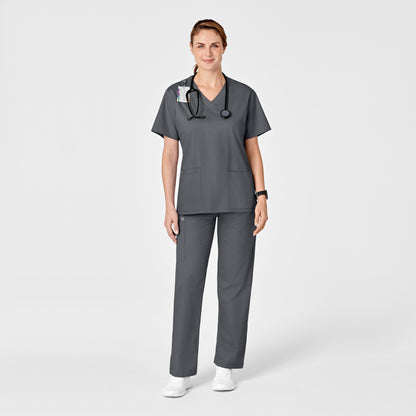 WonderWORK 501 Pull-On Cargo Scrub Pants Pewter Model Image Alternate | Wink