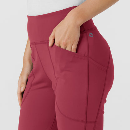 RENEW Knit 5459 Women's Flare Yoga Scrub Pants Ruby