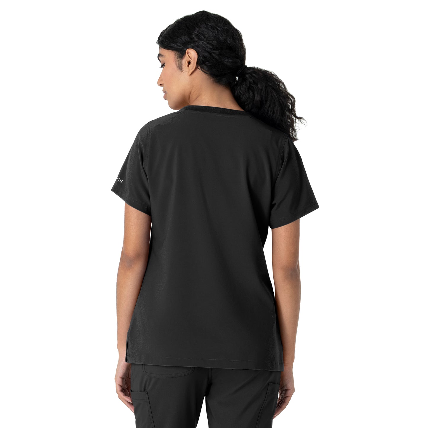 Force Cross-Flex C13510 Women's Crew Neck Scrub Top Black