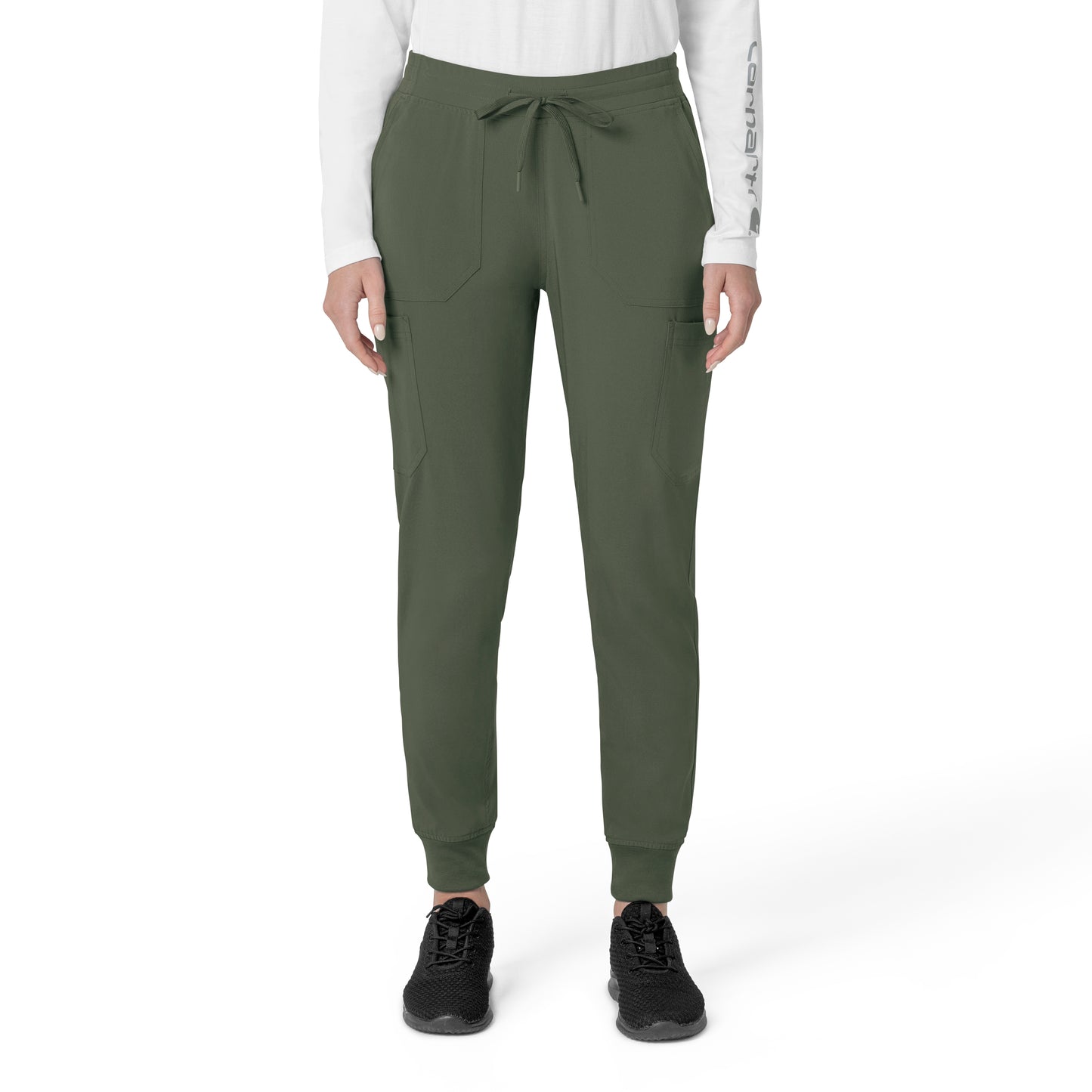 Force Cross-Flex C53110 Women's Cargo Jogger Scrub Pants Olive