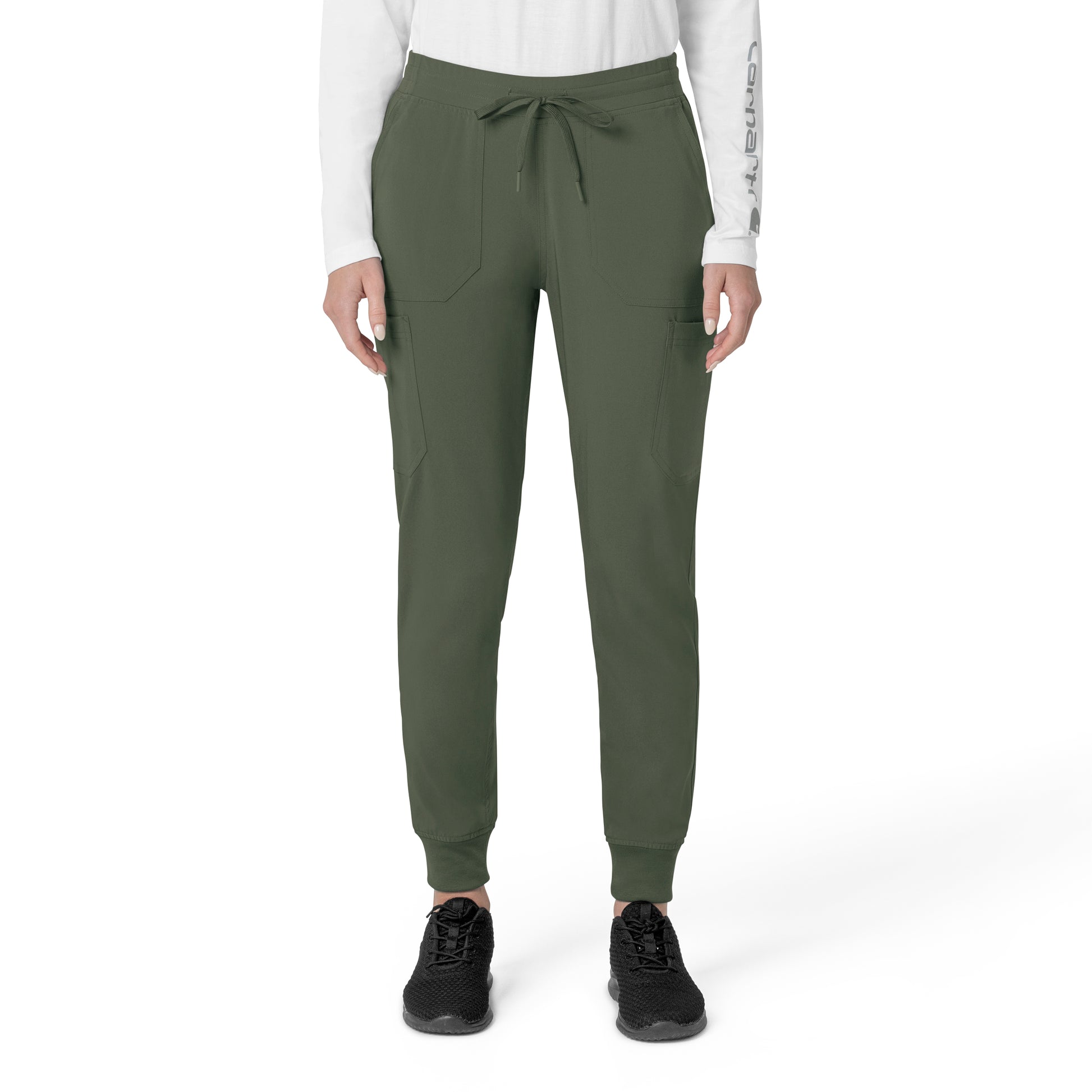 Force Cross-Flex C53110 Women's Cargo Jogger Scrub Pants Olive