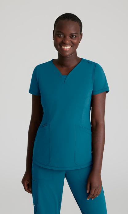 Skechers Slip-Ins Knits SKT220 Serene Knit Scrub Top Bahama