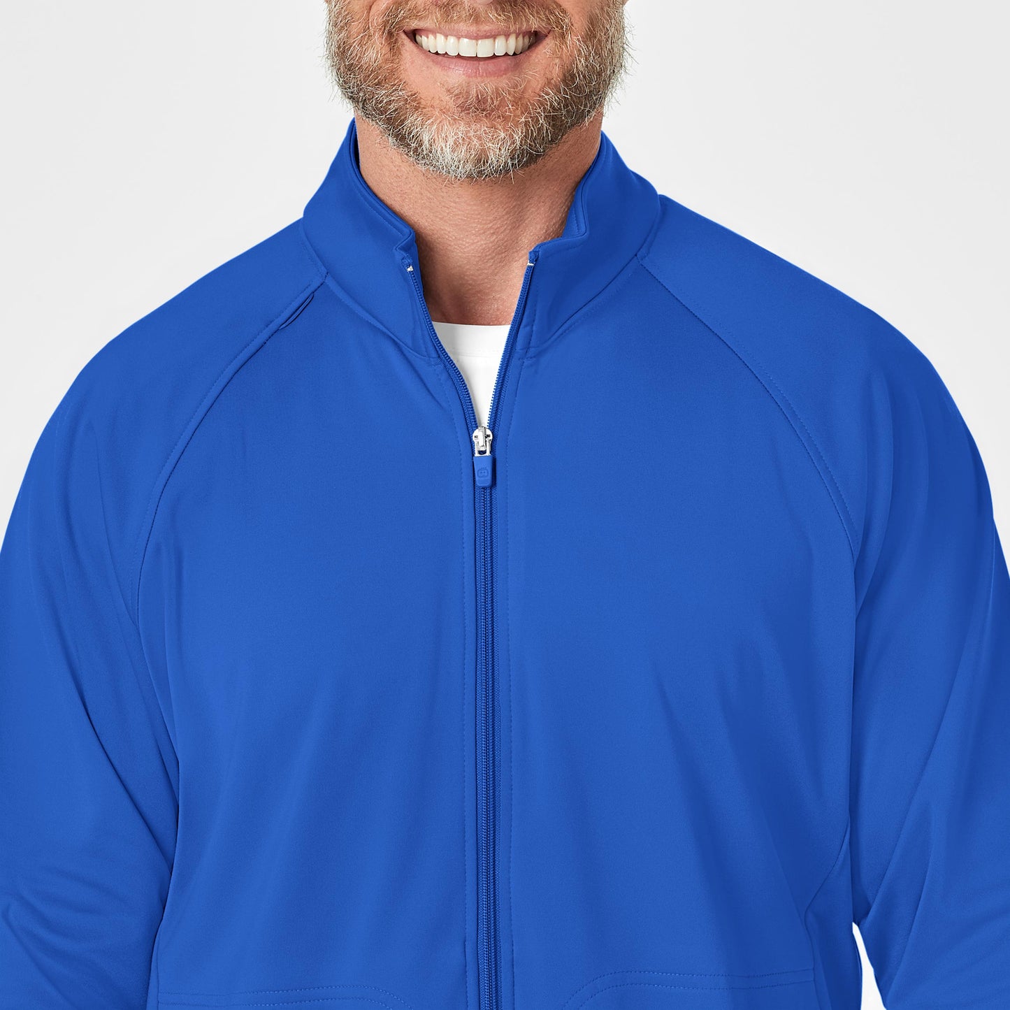 Layers 8309 Men's Fleece Full Zip Jacket Royal Model Image Left Side | Wink