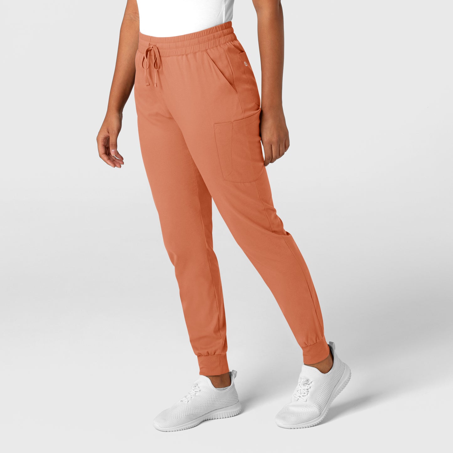 Boundless 5151 Jogger Scrub Pants Terracotta Model Image Right Side | Wink