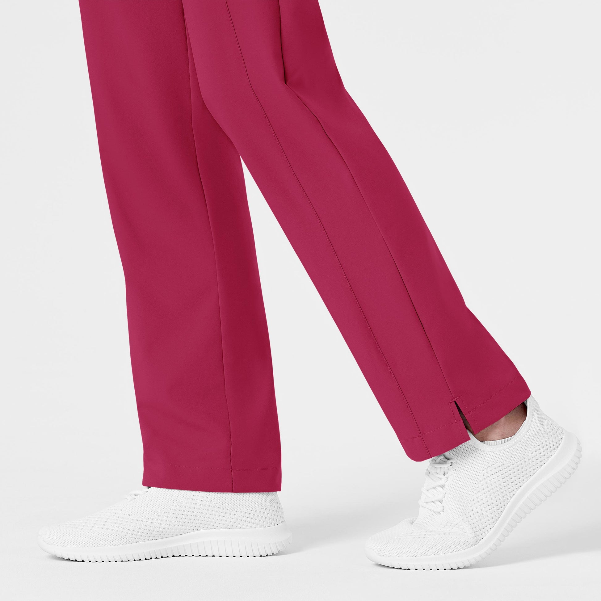 W123 5155 Flat Front Cargo Scrub Pants Viva Magenta Model Image Alternate | Wink