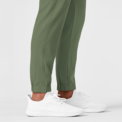 RENEW 5034 Men's Jogger Scrub Pants Olive Model Image Alternate | Wink