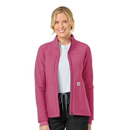 Rugged Flex C81023 Women's Bonded Fleece Jacket Electric Fuschia