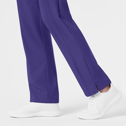 W123 5155 Flat Front Cargo Scrub Pants Grape Model Image Alternate | Wink