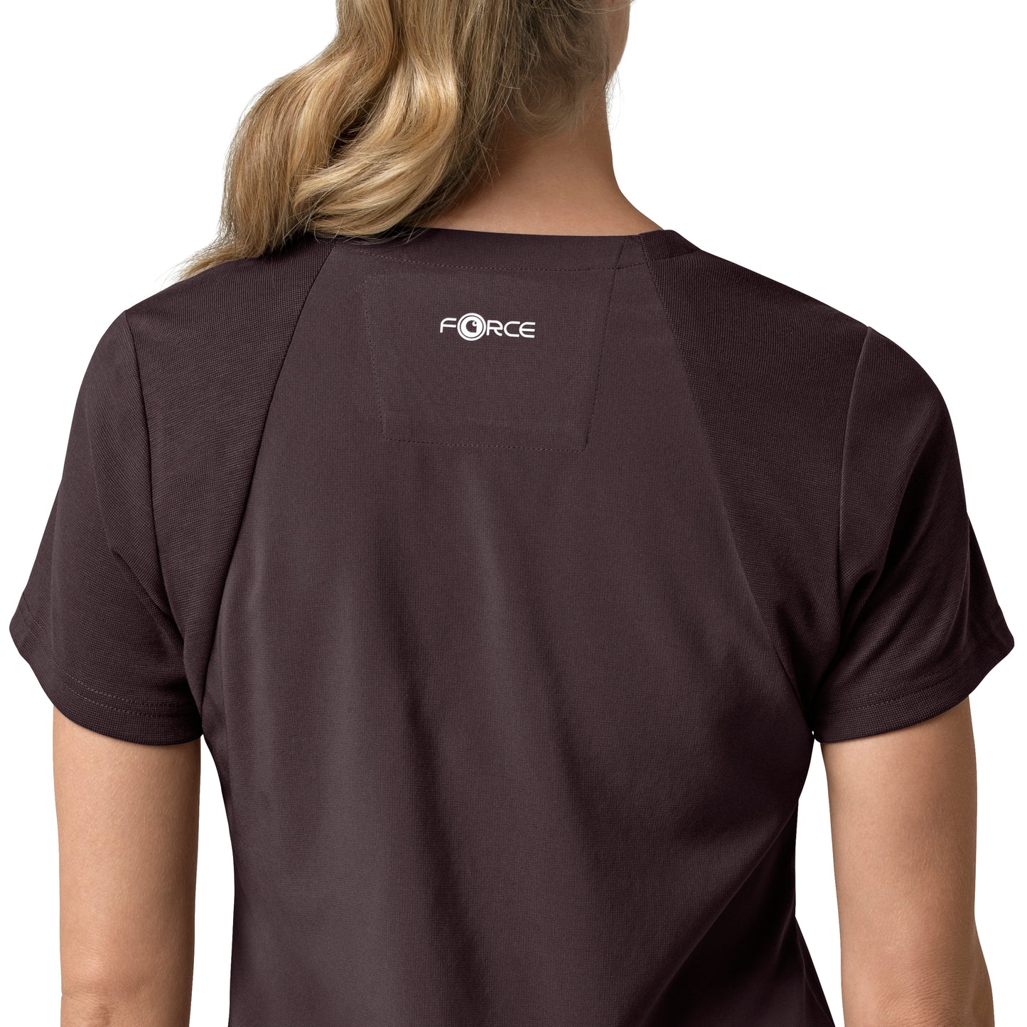 Force Cross-Flex C13210 Women's Flex Panel V-Neck Scrub Top Dark Sepia