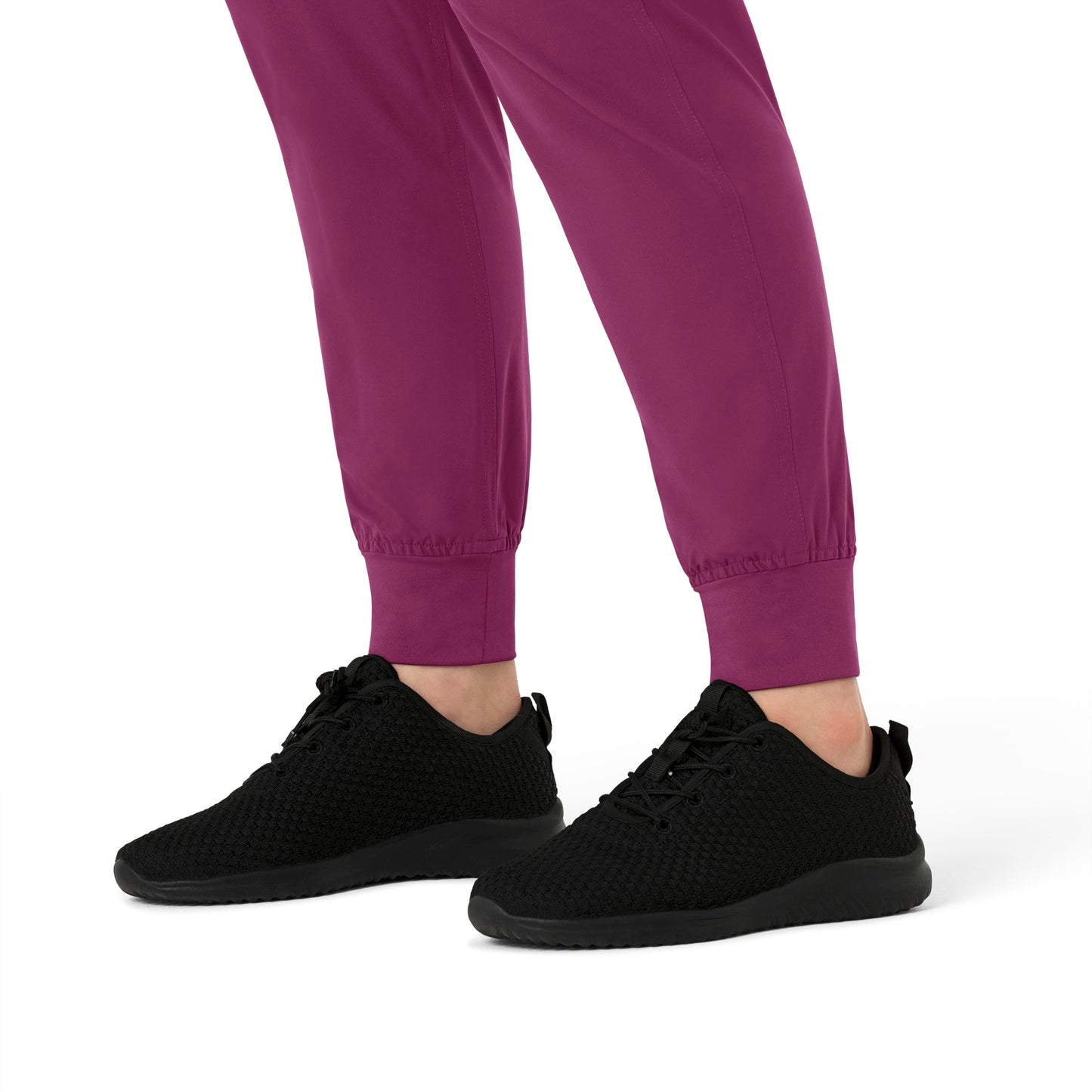 Force Essentials C54113 Maternity Jogger Scrub Pants Wine Model Image Alternate | Carhartt