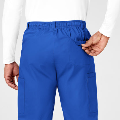 WonderWORK 503 Men's Cargo Scrub Pants Royal Model Image Alternate | Wink