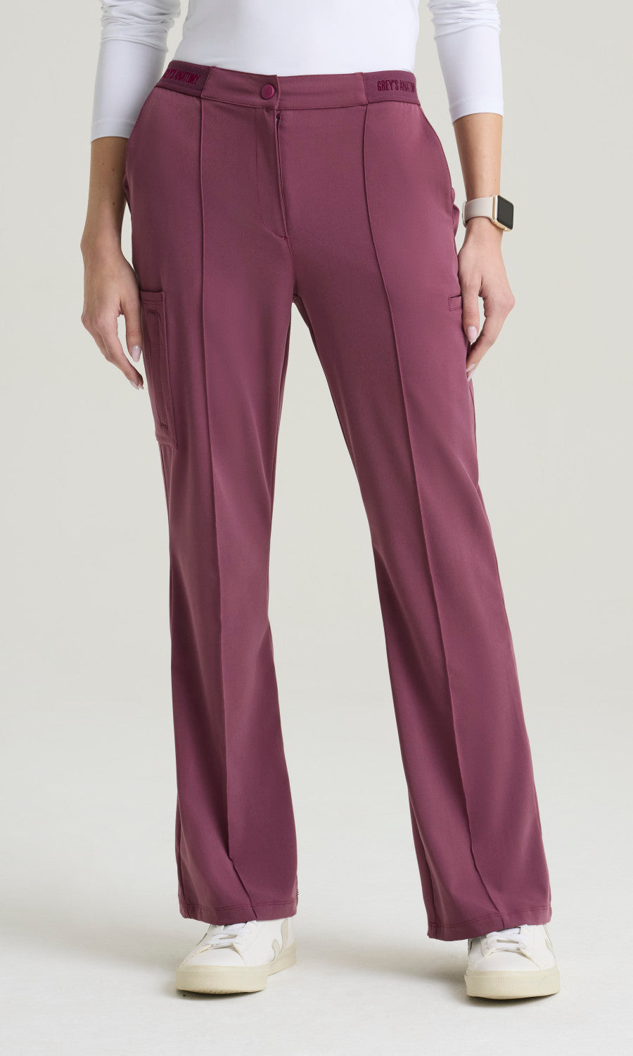 Grey's Anatomy Cultivate GRGP740 Spring Pant Dusty Port - front