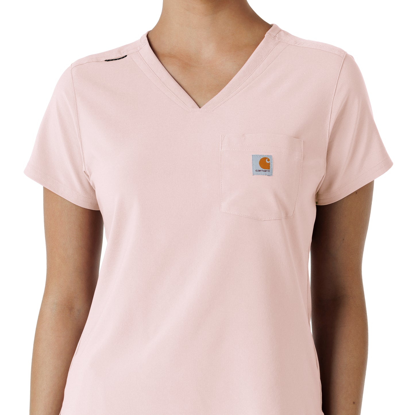 Force Cross-Flex C13410 Women's Tuck-In Scrub Top Soft Rose