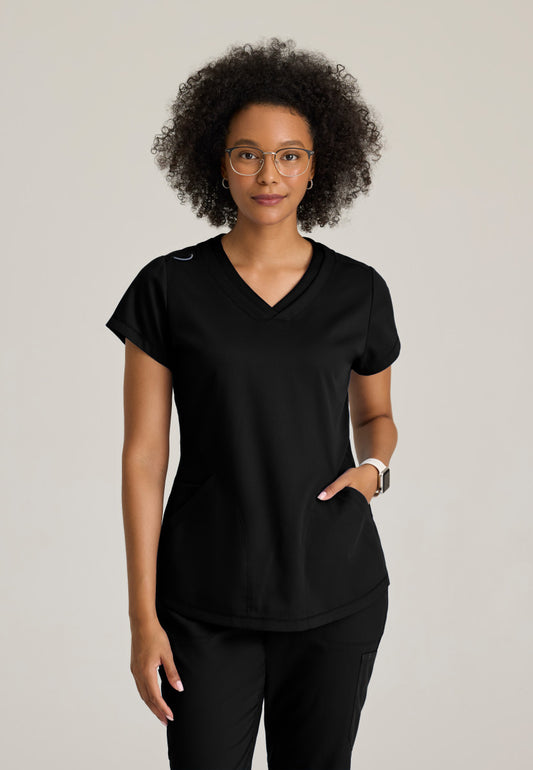 Greys Anatomy GRT261 Evelyn Scrub Top Black