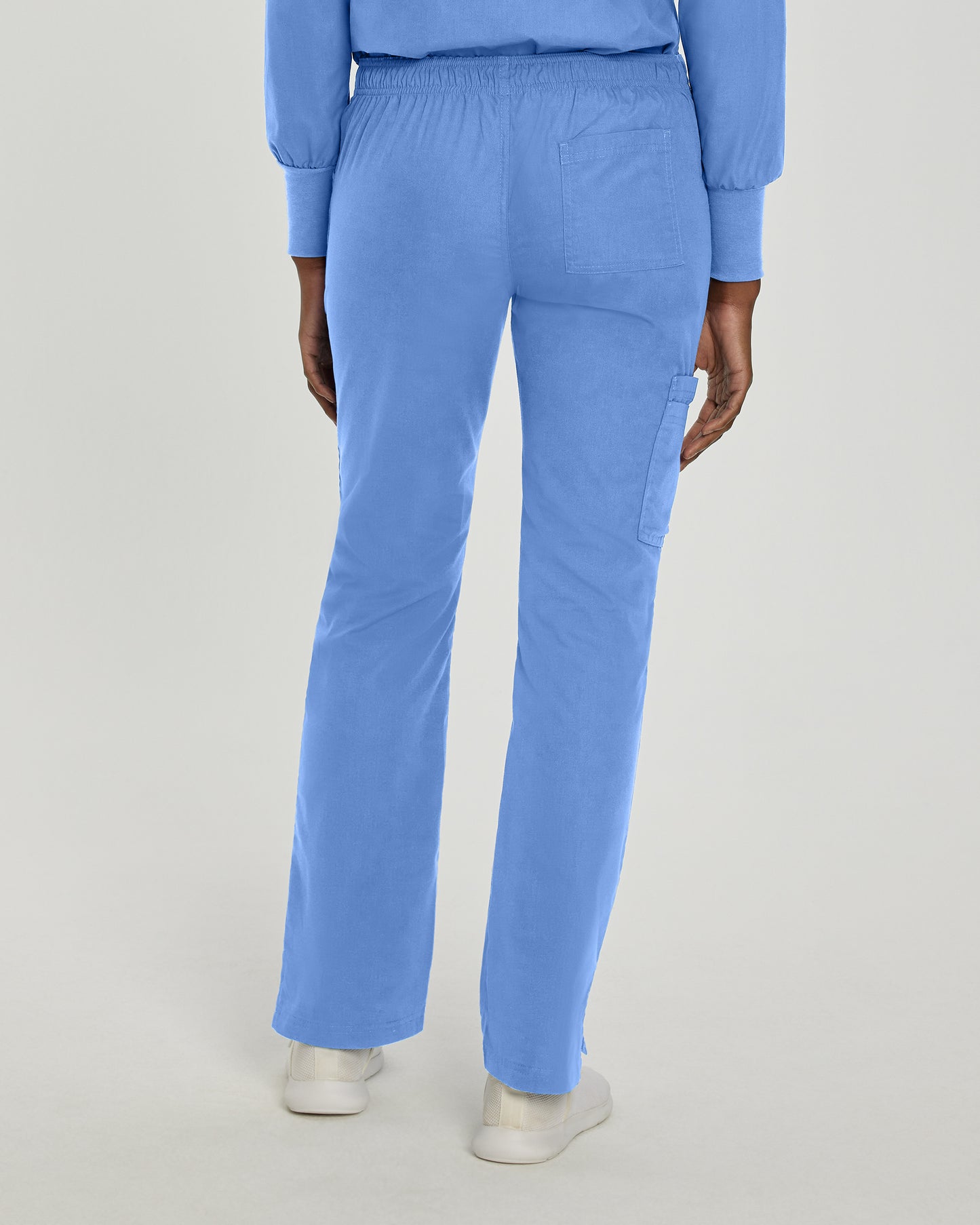 Essentials 8380 Women's Cargo Scrub Pants Ceil Blue Image