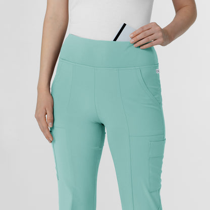 RENEW 5534 Cargo Flare Scrub Pants Turquoise Model Image Alternate | Wink