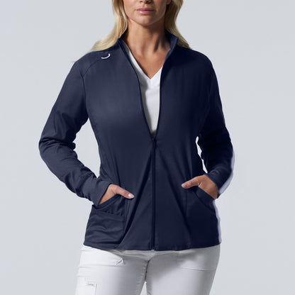 ProFlex LJ701 Women's 3 Pocket Scrub Jacket True Navy Image