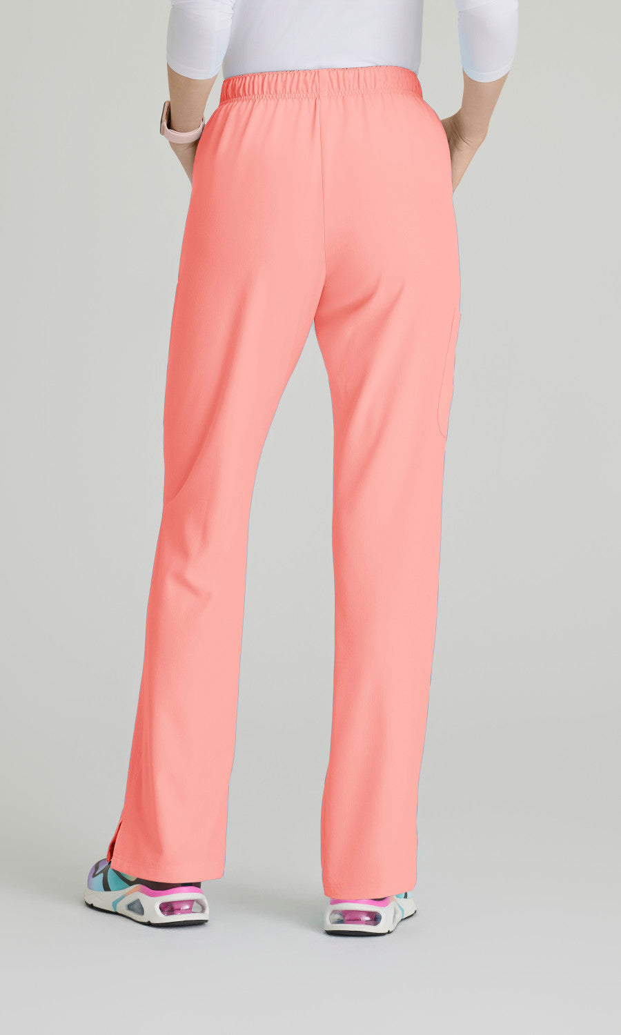 Skechers SK201 Women's Reliance Pant in Coral Fizz by Barco Model Image Back