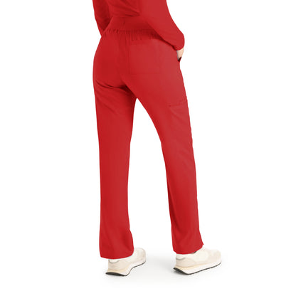 ProFlex LB405 Women's Cargo Scrub Pants True Red Image