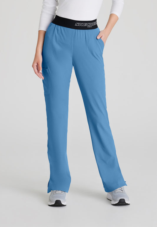 Skechers SK202 Breeze Scrub Pants Ciel Blue Model Image Front | Barco