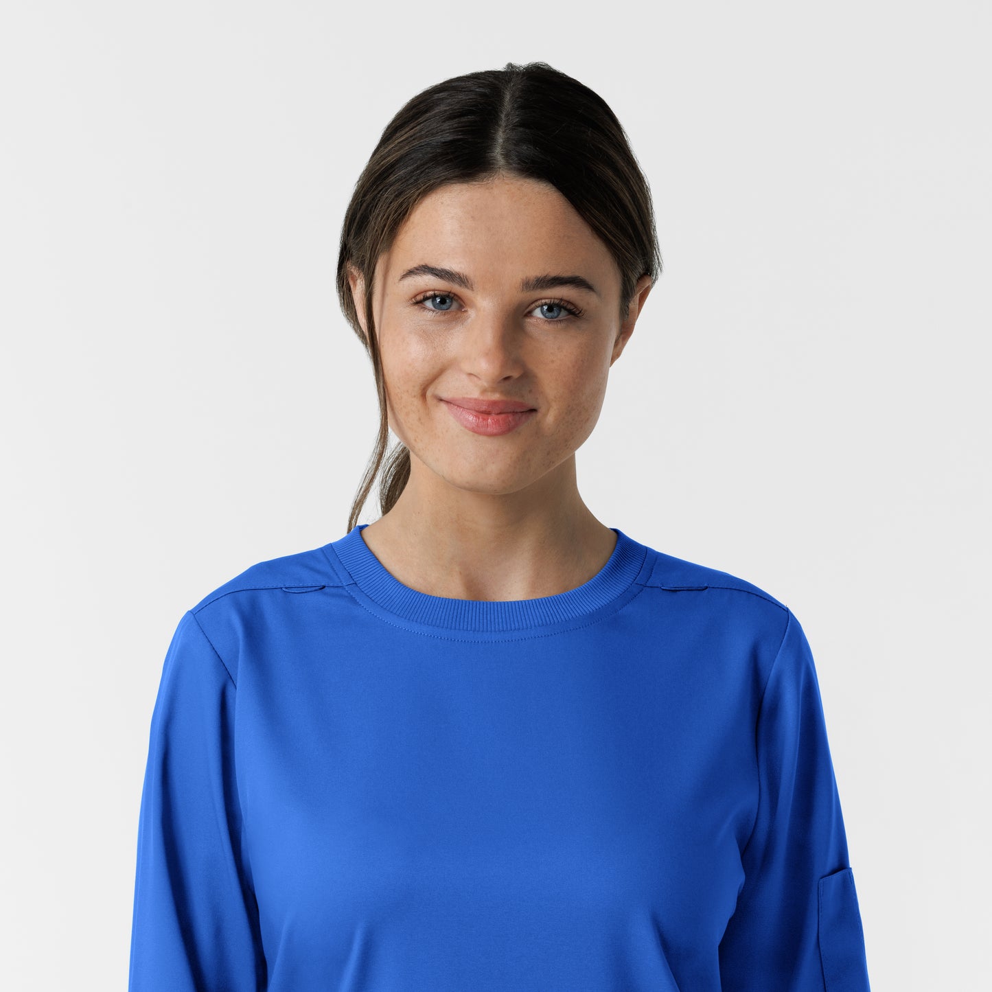 Boundless 6551 Women's Classic Long Sleeve Scrub Tee Royal