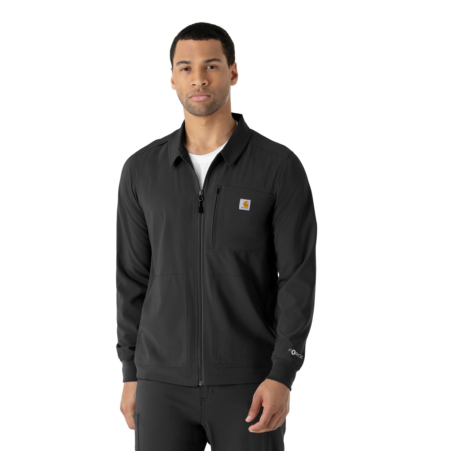 Force Cross-Flex C86310 Men's Lightweight Scrub Jacket Black