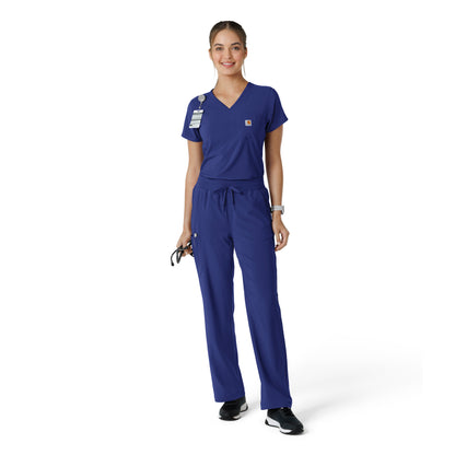 Force Cross-Flex C13410 Women's Tuck-In Scrub Top Galaxy Blue