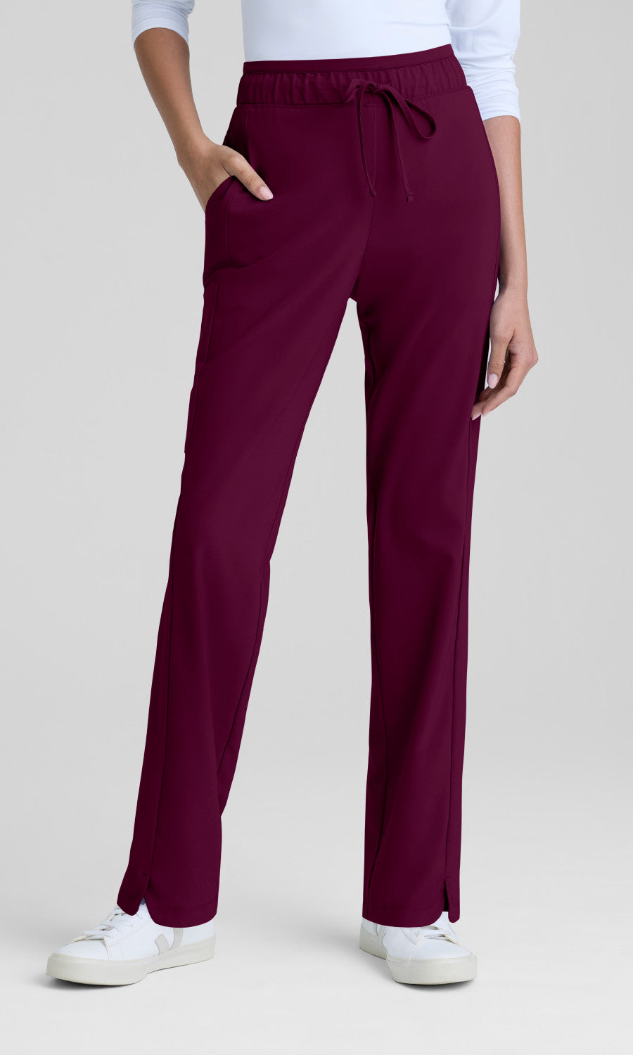 Grey's Anatomy Evolve GSSP755 Nature Pant Wine - front