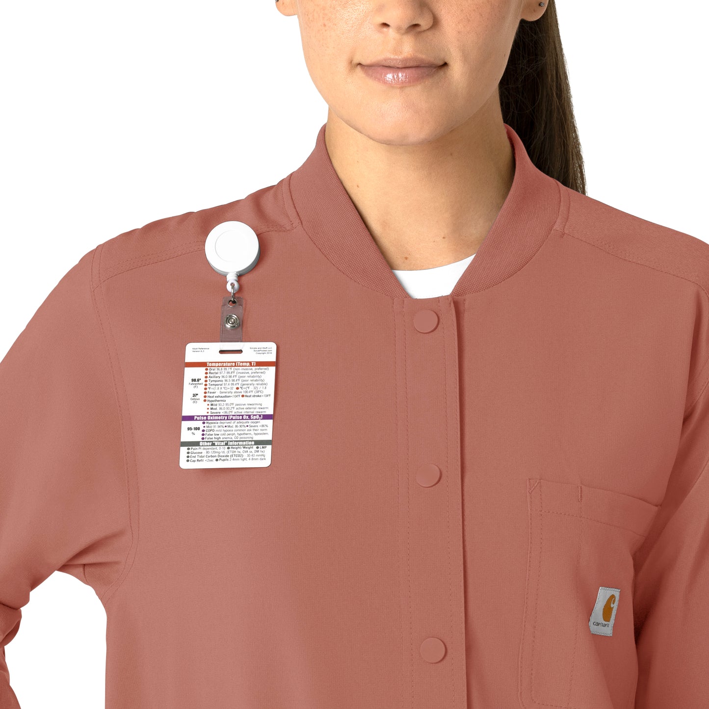 Force Cross-Flex C82210 Shirt Jacket Wildrose Model Image Alternate | Carhartt