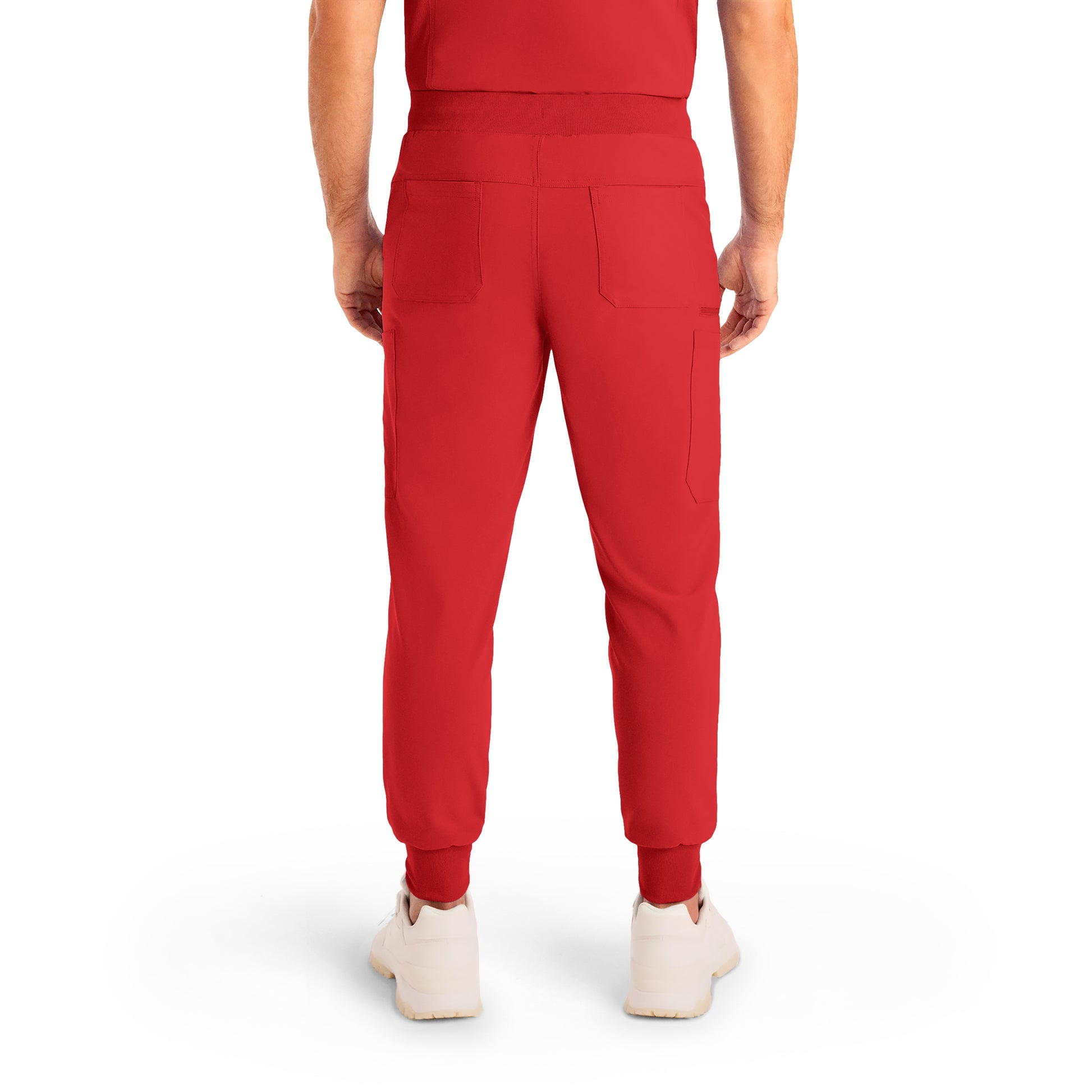 Forward LB409 Men's Jogger Scrub Pants Red Image