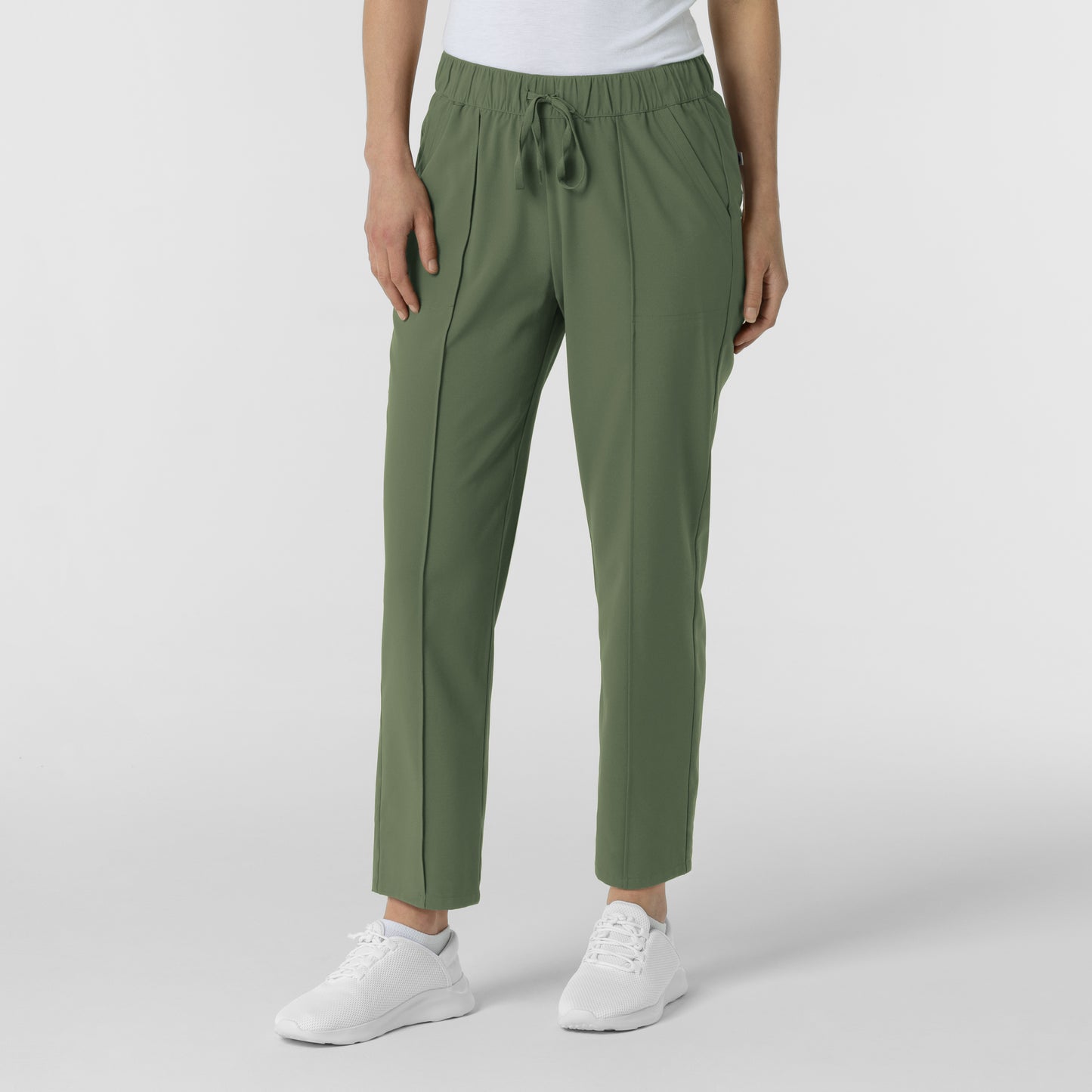 RENEW 5154 Women's Pintuck Scrub Pants Olive