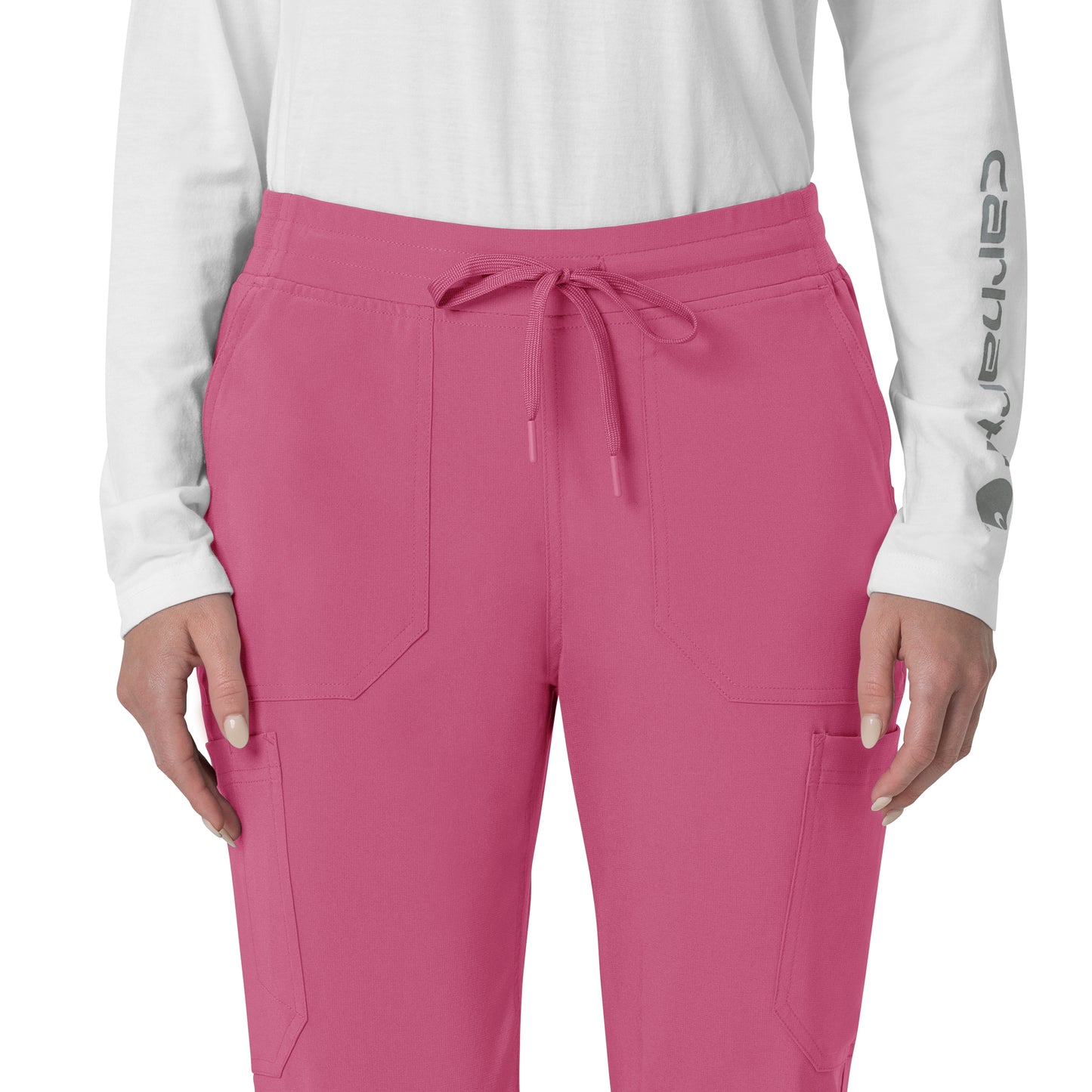 Force Cross-Flex C53110 Women's Cargo Jogger Scrub Pants Electric Fuschia