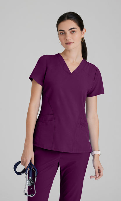 Barco One 5106 Pulse Scrub Top Wine