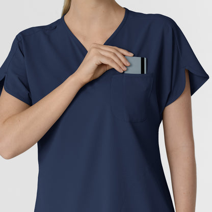 RENEW 6634 Dolman Scrub Top Navy Model Image Alternate | Wink