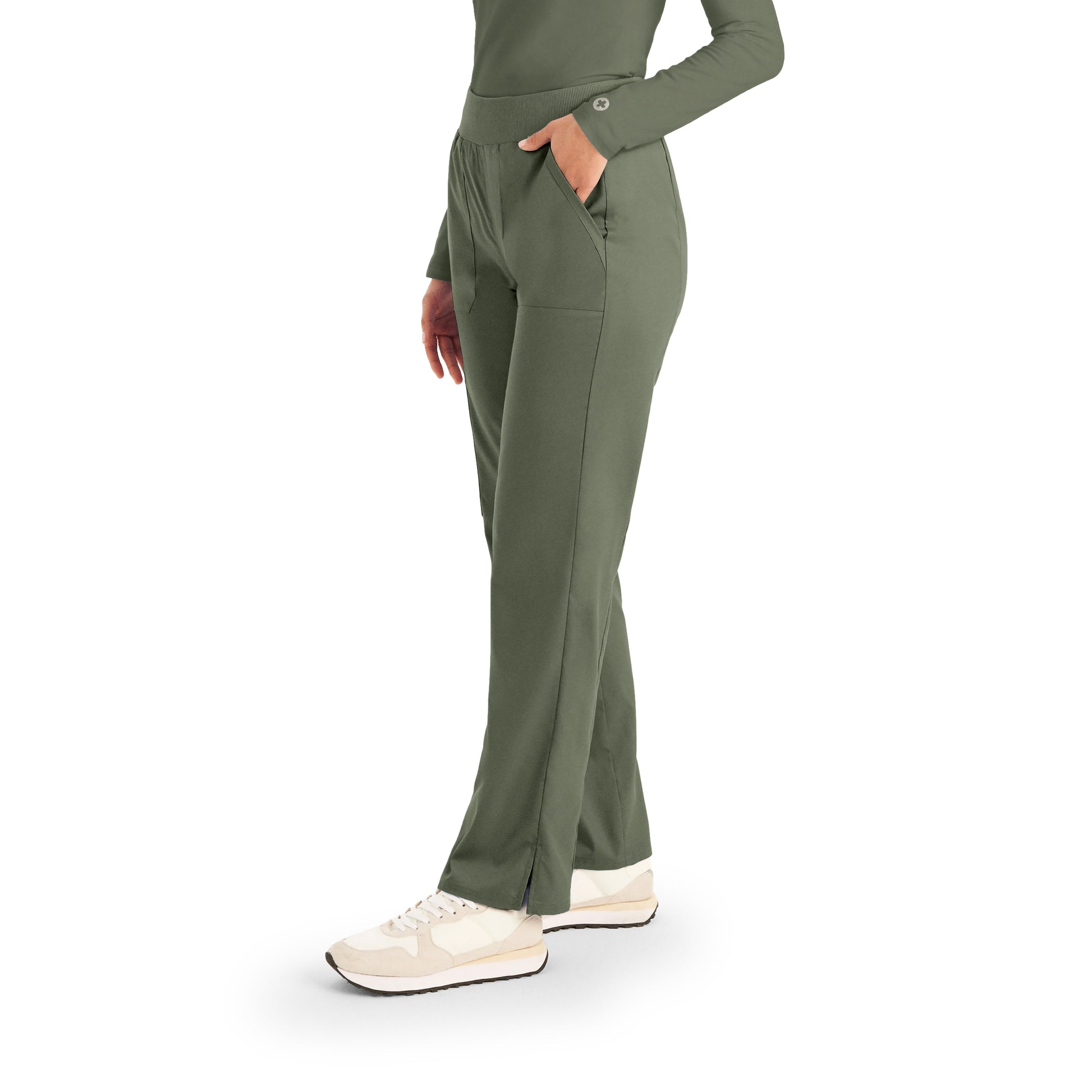 ProFlex LB405 Women's Cargo Scrub Pants Olive Moss Image