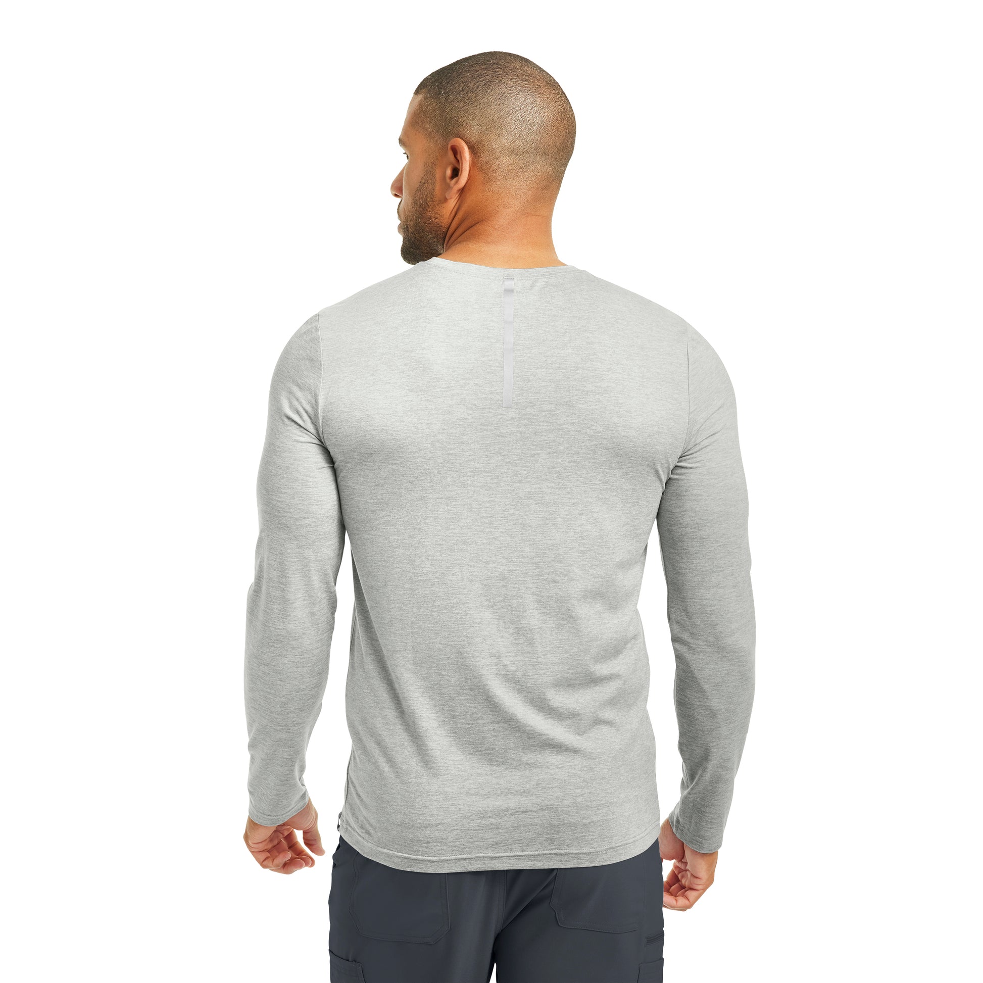 Forward LT112 Men's Long Sleeve Tee Heather Light Gray Image