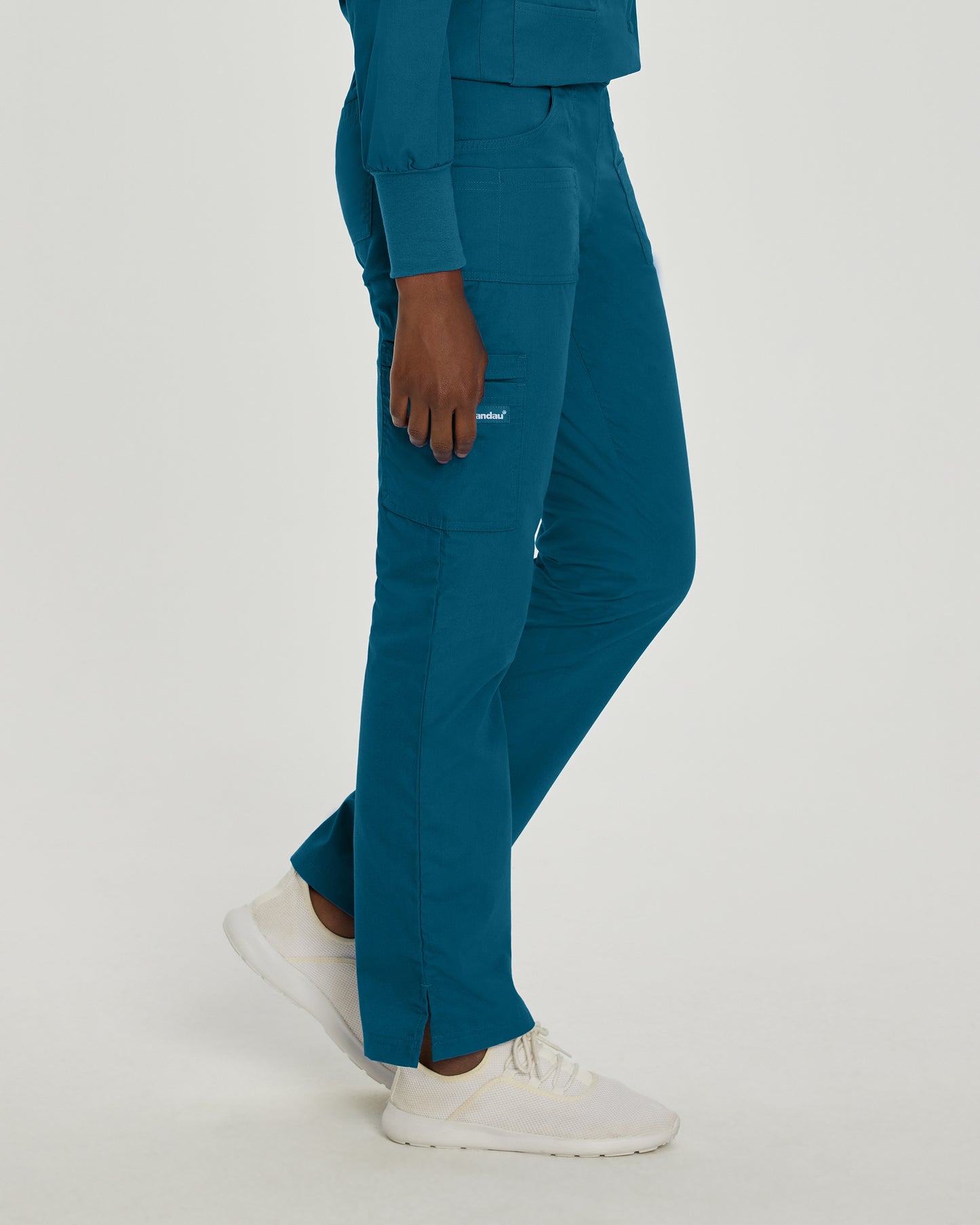 Essentials 8380 Women's Cargo Scrub Pants Caribbean Image