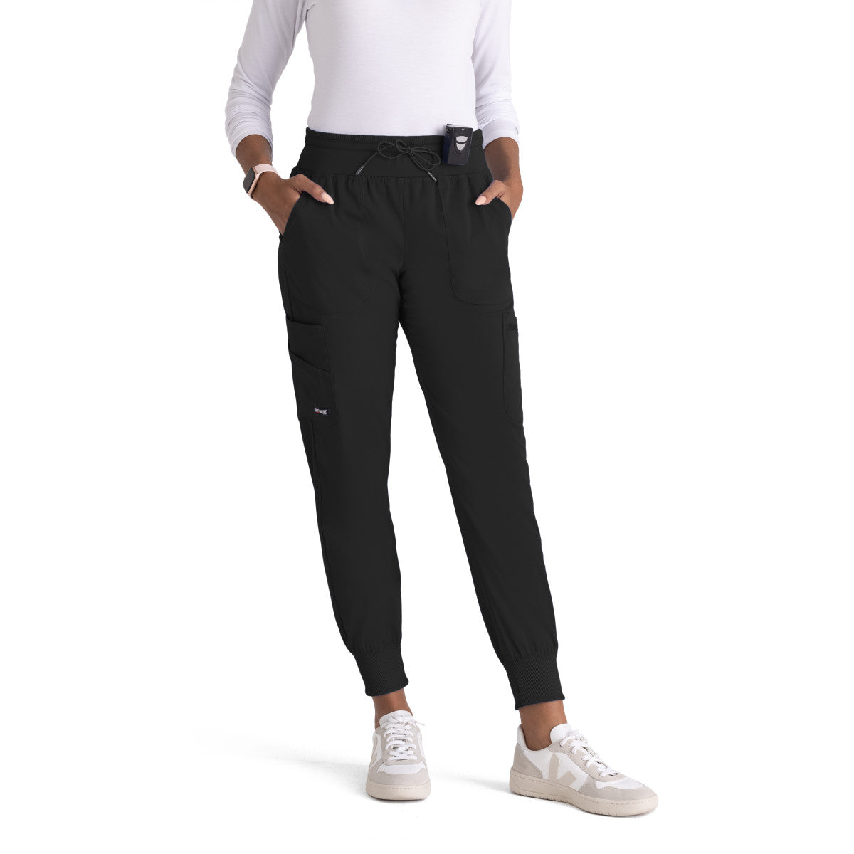 Greys Anatomy Stretch GRSP527 Carly Jogger Black