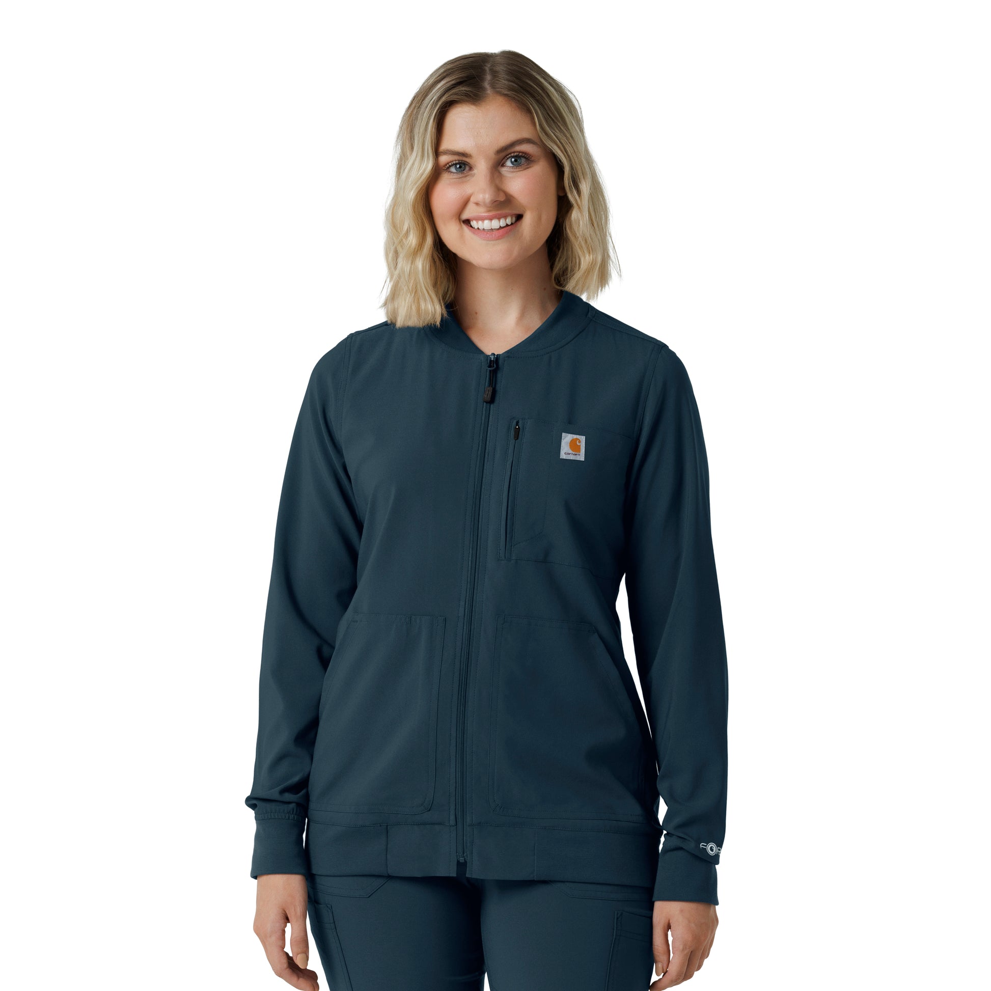 Force Cross-Flex C82410 Women's Lightweight Scrub Jacket Navy