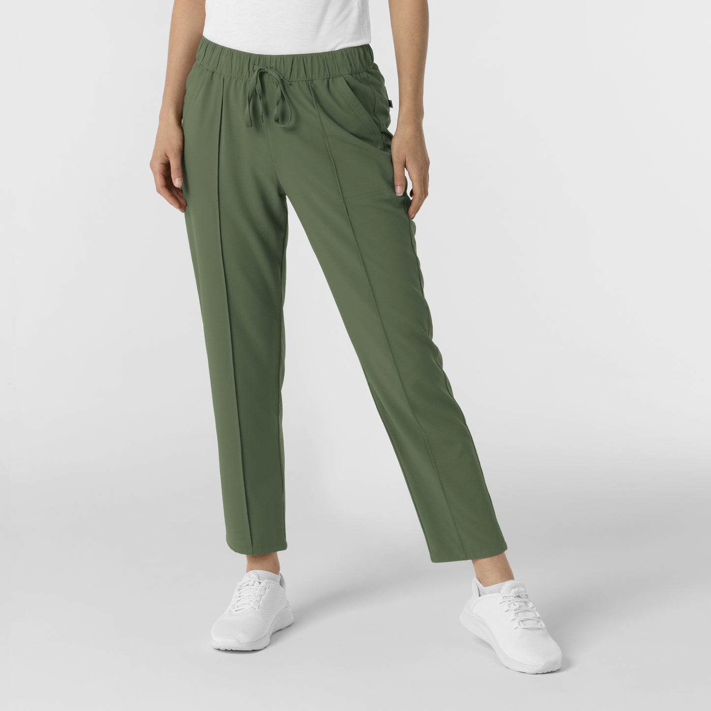RENEW 5154 Women's Pintuck Scrub Pants Olive