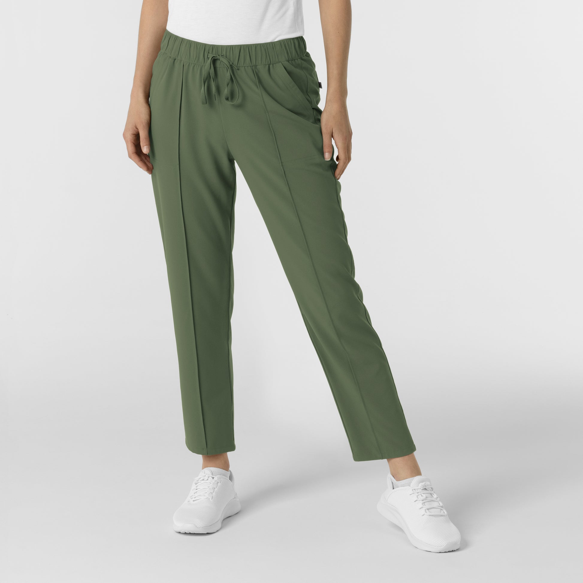 RENEW 5154 Women's Pintuck Scrub Pants Olive